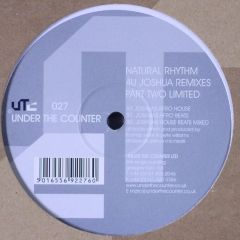 Natural Rhythm - Natural Rhythm - 4 U Joshua (Remixes Pt2) - UTC