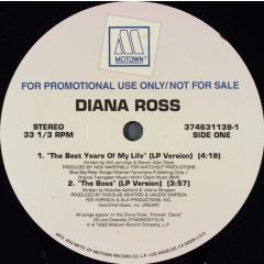Diana Ross - Diana Ross - The Best Years Of My Life / The Boss - Motown