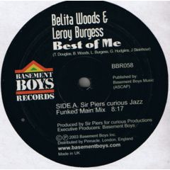 Belita Woods & Leroy Burgess - Belita Woods & Leroy Burgess - Best Of Me (Remixes) - Basement Boys