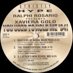 Ralphi Rosario - Ralphi Rosario - You Used To Hold Me (1994 Remix) - Strictly Hype