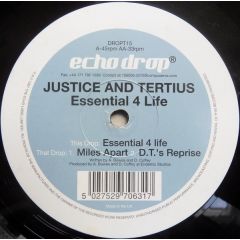 Justice And Tertius - Justice And Tertius - Essential 4 Life - Echo Drop