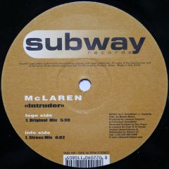 Mclaren - Mclaren - Intruder - Subway Records