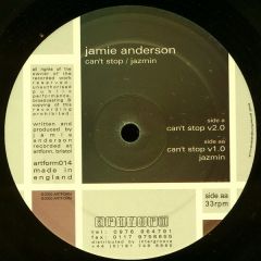 Jamie Anderson - Jamie Anderson - Can'T Stop - Artform