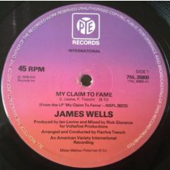 James Wells - James Wells - My Claim To Fame - Pye Records