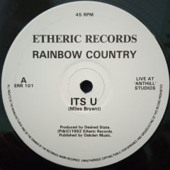 Rainbow Country - Rainbow Country - Its U - Etheric Records