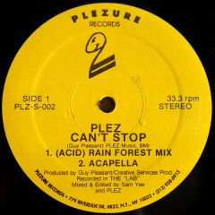Plez - Plez - Can't Stop - Plezure