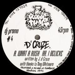 D'Cruze - D'Cruze - What A Rush - Boogie Times