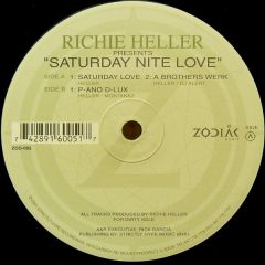 Richie Heller Presents - Richie Heller Presents - Saturday Nite Love - Zodiac Music