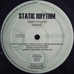 Static Rhythm - Static Rhythm - Real Me - Immersed Vinyl