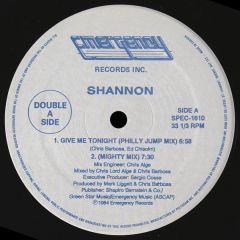 Shannon - Shannon - Give Me Tonight - Unidisc