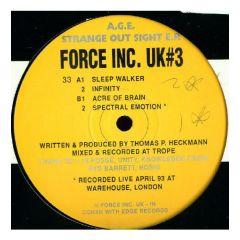 Age - Age - Strange Out Sight E.P. - Force Inc. UK