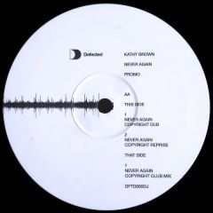 Kathy Brown - Kathy Brown - Never Again - Defected