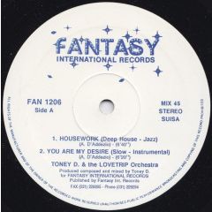 Toney D & The Lovetrip Orchestra - Toney D & The Lovetrip Orchestra - Housework - Fantasy International Records
