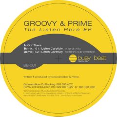Groovy & Prime - Groovy & Prime - The Listen Here EP - Busy Beat Records 1