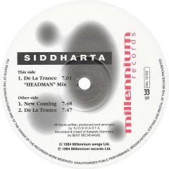 Siddharta - Siddharta - De La Trance - Millennium Records