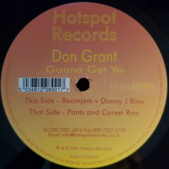 Don Grant - Don Grant - Gonna Get Ya - Hot Spot 1