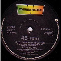Rose Royce - Rose Royce - Is It Love You're After - Whitfield Records