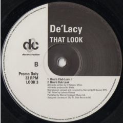 De'Lacy - De'Lacy - That Look (Deep Dish) - Deconstruction