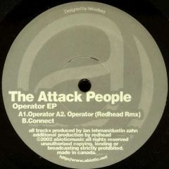 The Attack People - The Attack People - Operator EP - Abiotic Recordings