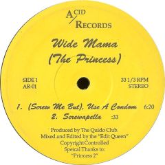 Wide Mama (The Princess) - Wide Mama (The Princess) - Screw Tracks - Acid Records
