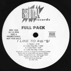 Full Pack - Full Pack - I Like To #@*X! - Brutal 