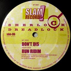 Sherlock Dreadlock - Sherlock Dreadlock - Don't Dis - Slam