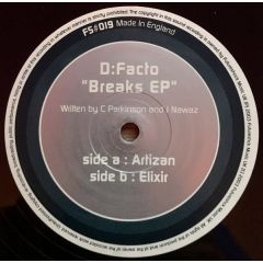 D Facto - D Facto - Breaks EP - Futureshock