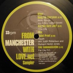 Various - Various - From Manchester With Love.net (Sampler) - Love.net Records