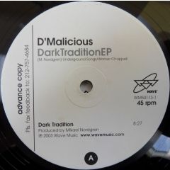 D'Malicious - D'Malicious - Dark Tradition EP - Wave