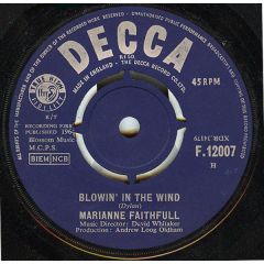 Marianne Faithfull - Marianne Faithfull - Blowin' In The Wind - Decca