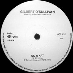 Gilbert O'Sullivan - Gilbert O'Sullivan - So What - GOS