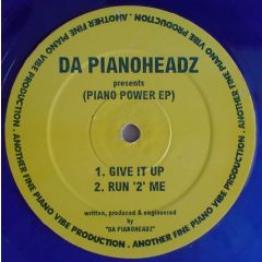 Da Pianoheadz - Da Pianoheadz - Piano Power EP (Blue Vinyl) - Blue Vinyl