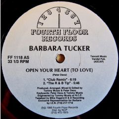 Barbara Tucker - Barbara Tucker - Open Your Heart (To Love) - Fourth Floor
