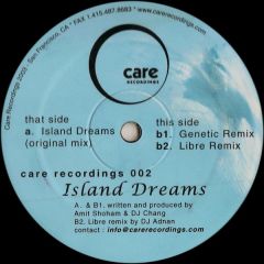 Amit Shoham & DJ Chang - Amit Shoham & DJ Chang - Island Dreams - Care Recordings 2