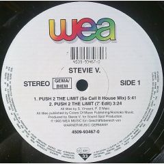 Stevie V - Stevie V - Push 2 The Limit - WEA