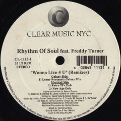 Rhythm Of Soul - Rhythm Of Soul - Wanna Live For You - Clear Music Nyc