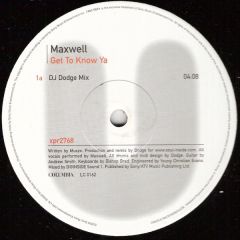 Maxwell - Maxwell - Get To Know Ya - Columbia