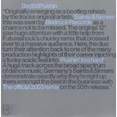 Saints & Sinners - Saints & Sinners - Pushin' Too Hard (Remix) - Bedrock