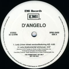 D'Angelo - D'Angelo - Lady - EMI