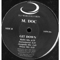 M. Doc - M. Doc - I'm So Cool - D.J. World Records