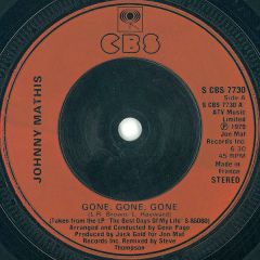 Johnny Mathis - Johnny Mathis - Gone, Gone, Gone - CBS