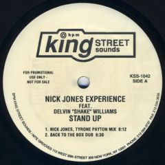 Nick Jones Experience - Nick Jones Experience - Stand Up - King Street