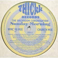Backroom Congregation - Backroom Congregation - Sunday Morning - Thickk Records