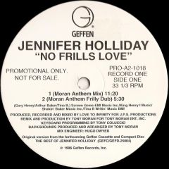 Jennifer Holliday - Jennifer Holliday - No Frills Love - Geffen Records