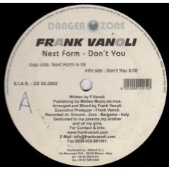 Frank Vanoli - Frank Vanoli - Next Form - Danger Zone 2