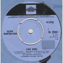Olivia Newton-John - Olivia Newton-John - Love Song - Pye International