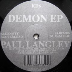 Paul Langley - Paul Langley - Demon EP - Knee Deep