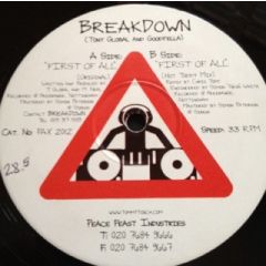 Breakdown - Breakdown - First Of All - Peace Feast Industries