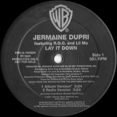 Jermaine Dupri Featuring R.O.C. And Lil Mo - Jermaine Dupri Featuring R.O.C. And Lil Mo - Lay It Down - Warner Bros. Records