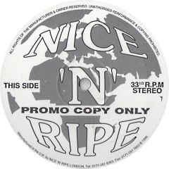 Vinyl Movers - Vinyl Movers - The 2nd Move EP - Nice 'N' Ripe